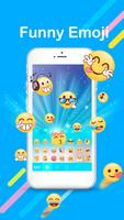 Funny Emoji Keyboard ポスター