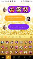 Gold Glitter Emoji Keyboard syot layar 2