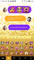 Gold Glitter Emoji Keyboard скриншот 2