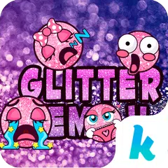 Glitter Emoji Stickers for Cha APK 下載