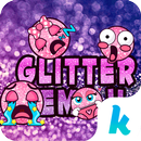 Glitter Emoji Stickers for Cha APK