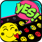 Pop Style Words Emoji Stickers icône