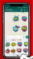 Pop Style Words Emoji Stickers পোস্টার