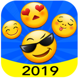 New 2019 Emoji for Chatting Apps (Add Stickers) biểu tượng