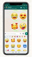 New 2019 Emoji for Chatting Apps (Add Stickers) capture d'écran 1