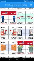 british vs american words Ekran Görüntüsü 2