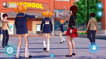 jeu anime lycée fille capture d'écran 2