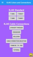 RJ45 Cable Colors Connections 海報