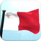 Malta Flag 3D Free Wallpaper আইকন