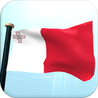 Malta Drapeau 3D Gratuit icône