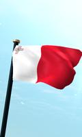 Malta Flaga 3D Bezpłatne plakat
