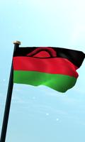 Malawi Bendera 3D Gratis poster