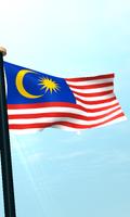 Malasia Bandera 3D Gratis captura de pantalla 3
