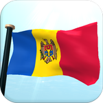 Moldova Flag 3D Free Wallpaper icon