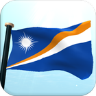 Marshall Islands Flag 3D Free آئیکن