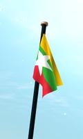 Myanmar Bandera 3D Gratis captura de pantalla 2