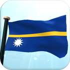 Nauru Flag 3D Free Wallpaper آئیکن