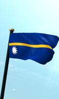 Nauru Flag 3D Free Wallpaper পোস্টার