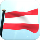 Austria Flag 3D Free Wallpaper icon
