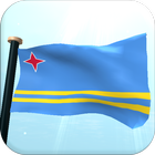 Aruba Flag 3D Free Wallpaper آئیکن