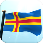 Quần đảo Åland Cờ 3D Hình Nền biểu tượng