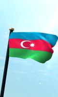 Azerbaijan Bendera 3D Gratis poster