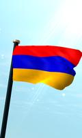 Armenia Flag 3D Free Wallpaper poster