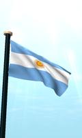 아르헨티나 국기 3D 무료 라이브 배경화면 스크린샷 1