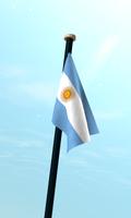 Argentina Flag 3D Free اسکرین شاٹ 2