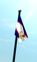 American Samoa Cờ 3D Hình Nền ảnh chụp màn hình 2