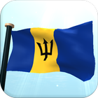 Barbados Bandeira 3D Gratuito ícone