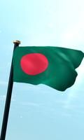 بنغلاديش علم 3D حر الملصق