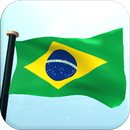البرازيل علم 3D حر ورق الجدران APK