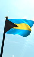 Bahamas Flag 3D Free poster