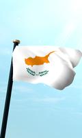 Chipre Bandera 3D Gratis Poster