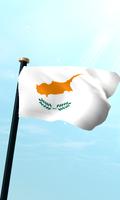 Cyprus Flag 3D Free Wallpaper poster