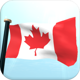 Canadá Bandeira 3D Gratuito ícone