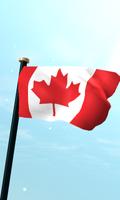 Kanada Drapeau 3D Gratuit Affiche