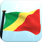 Kongon tasavalta Drapeau 3D icône