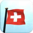 سويسرا علم 3D حر لايف للجدران أيقونة