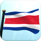 Costa Rica Flag 3D Wallpaper icon