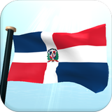 도미니카 공화국 국기 3D 무료 라이브 배경화면 아이콘