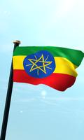 Etiopia Drapeau 3D Gratuit Affiche