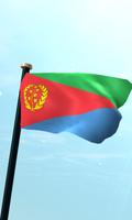 Eritrea Drapeau 3D Gratuit Affiche