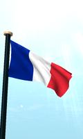 France Drapeau 3D Gratuit capture d'écran 1