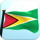 Guyana Drapeau 3D Gratuit icône