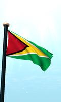 Guyana Flag 3D Free screenshot 1