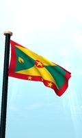 Grenada Flag 3D Free Wallpaper اسکرین شاٹ 1