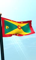 Grenada Flag 3D Free Wallpaper اسکرین شاٹ 3