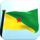 Frans-Guyana Vlag 3D Gratis-icoon